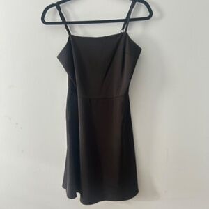 Francesca's Black Mini A-line Dress